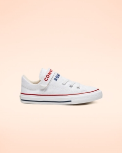 Converse Double Strap Easy-On Chuck Taylor All Star Fiu Rövidszárú Fehér/Piros/Kék | FYMPBCZ-HU